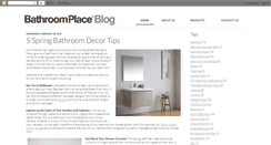 Desktop Screenshot of blog.bathroomplace.com